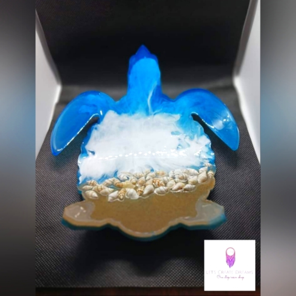 Custom Coastal Turtle Bowl